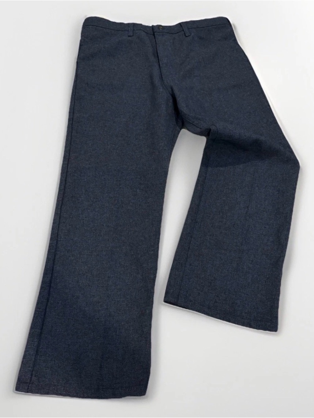 1970s Wrangler Pants Vintage Western Work Office Dad Slacks Blue Size 36x34